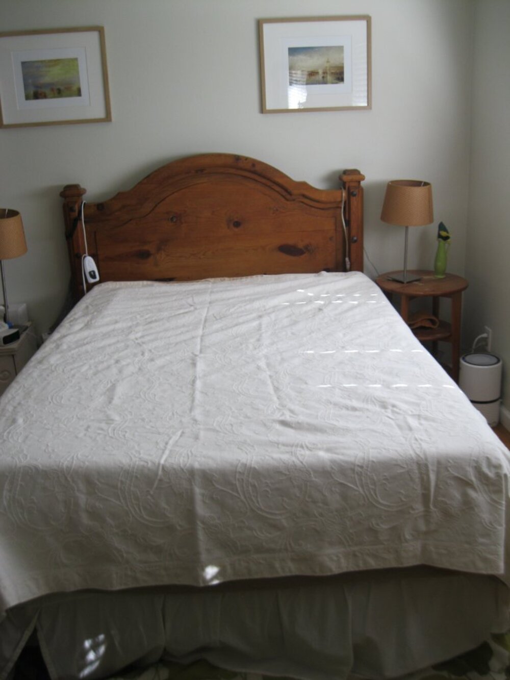 Lands End Matelasse Coverlet - Cream - 83" x 88" - Full/Double - Portugal